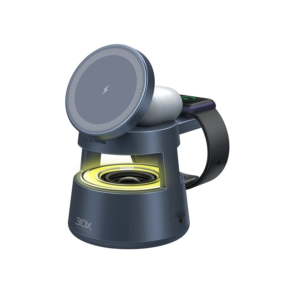 5 in 1 Bluetooth Speaker Night Light Wireless Charging