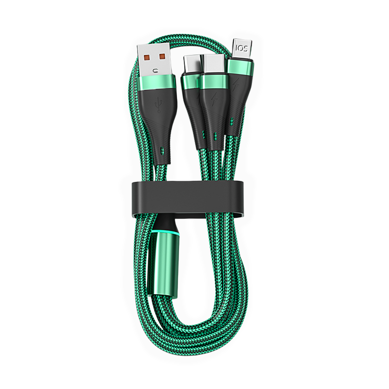 100W 3-in-1 super fast charging data cable