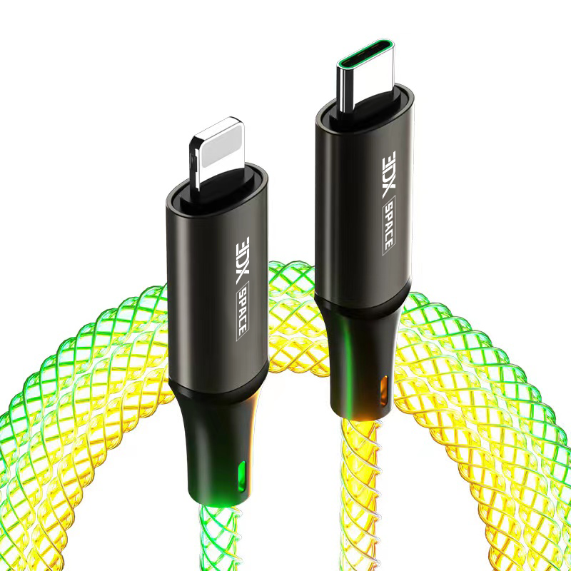 RGB炫彩發光數據線