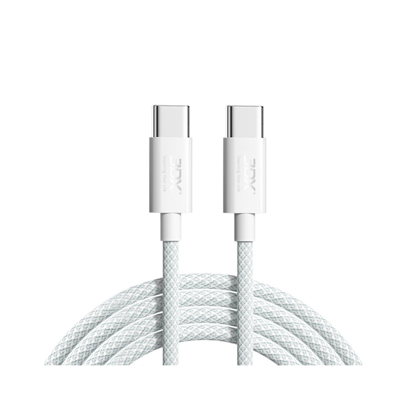 Macaron color nylon braided fast charging data cable