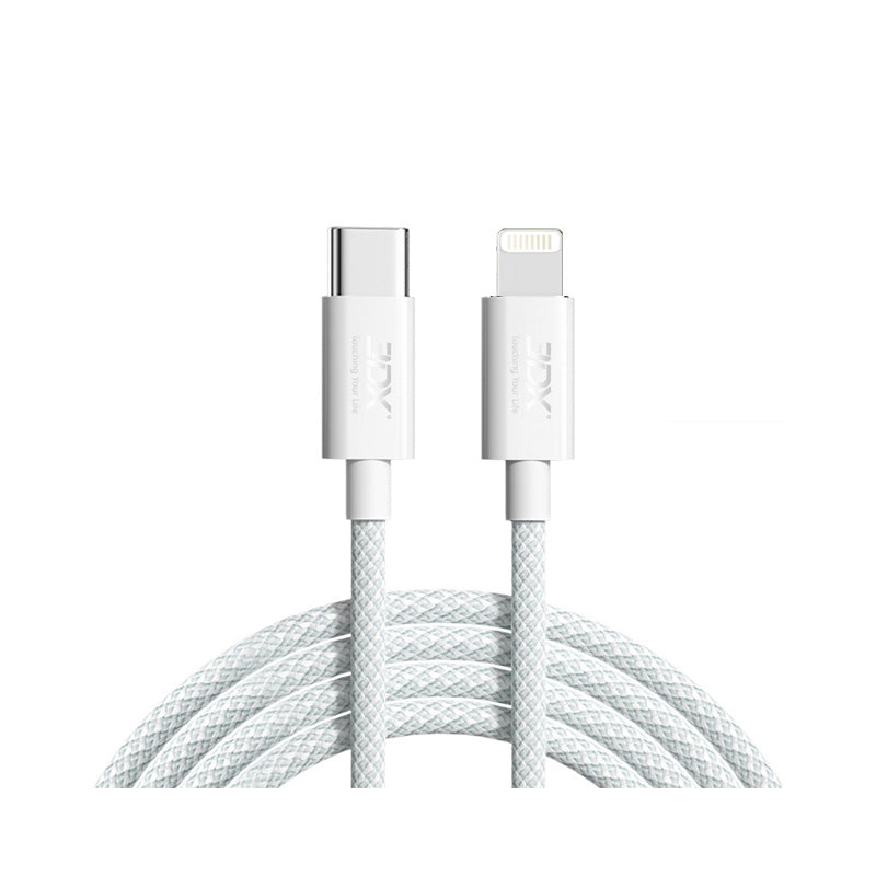 Macaron color nylon braided fast charging data cable