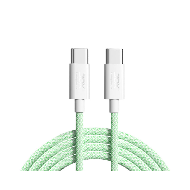 Macaron color nylon braided fast charging data cable