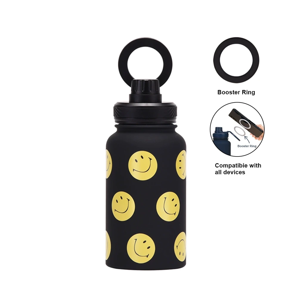 Magnetic bracket printed thermos cup