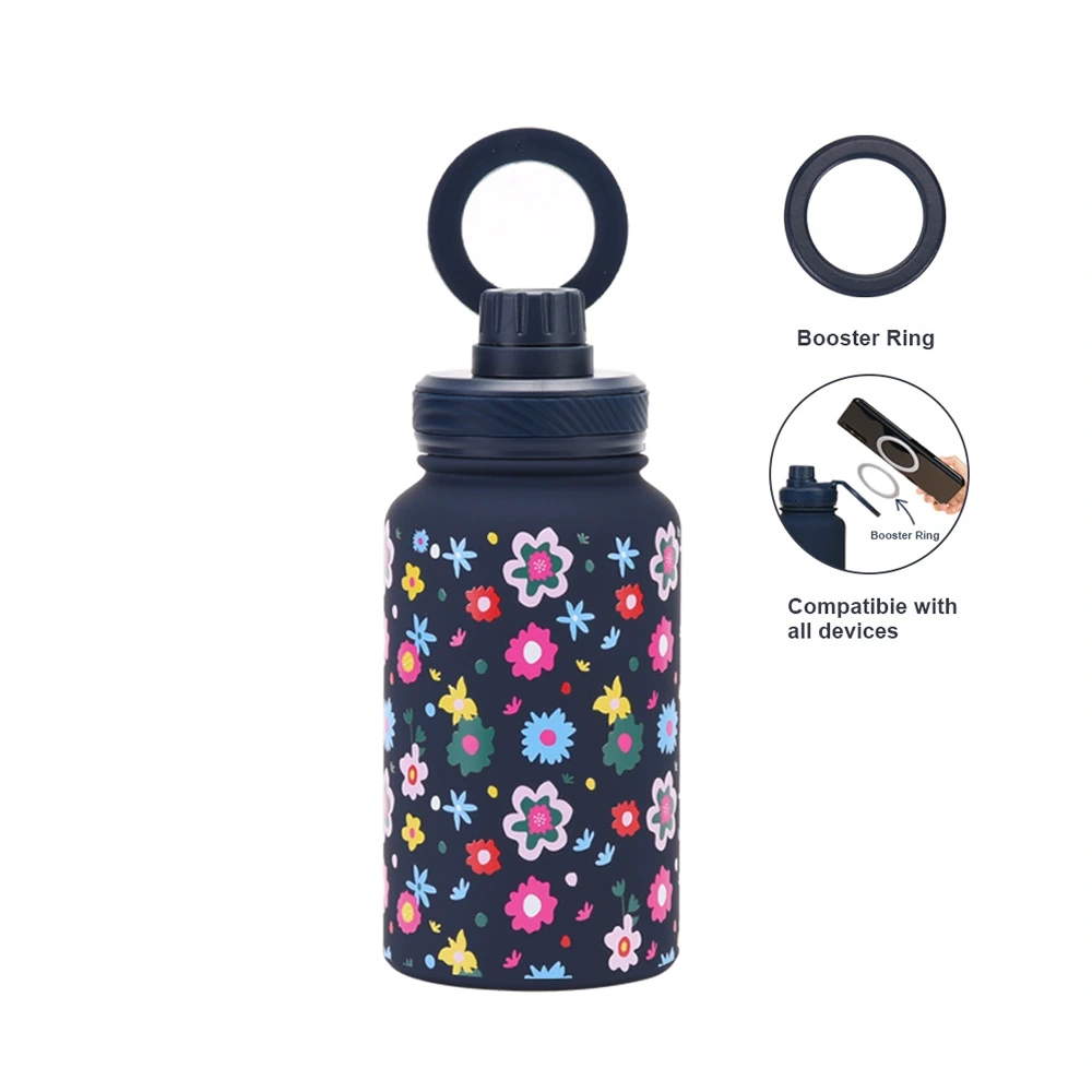 Magnetic bracket printed thermos cup