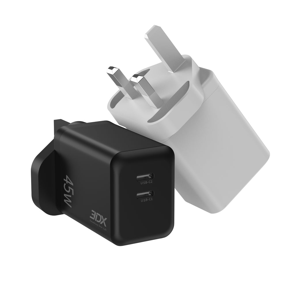 45W GaN 2-port charger