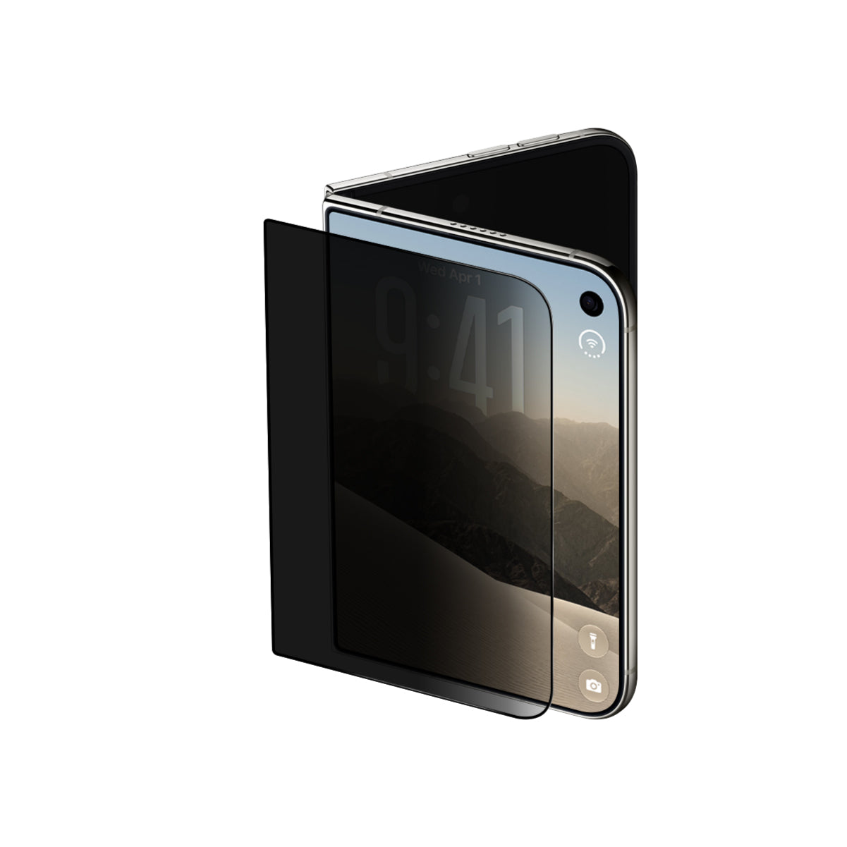 iPhone Duo摺mon機2.5D 熱彎360° 防窺保護膜